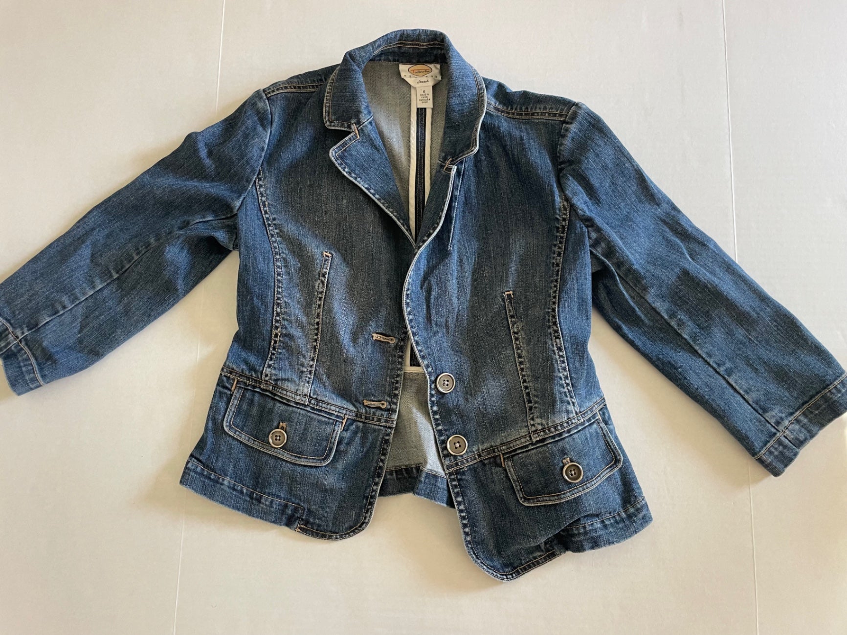Talbots Jackets/Coats 6 Blue Denim