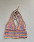 Hollister Crochet Halter Top Extra Small Pink, Purple, Peach