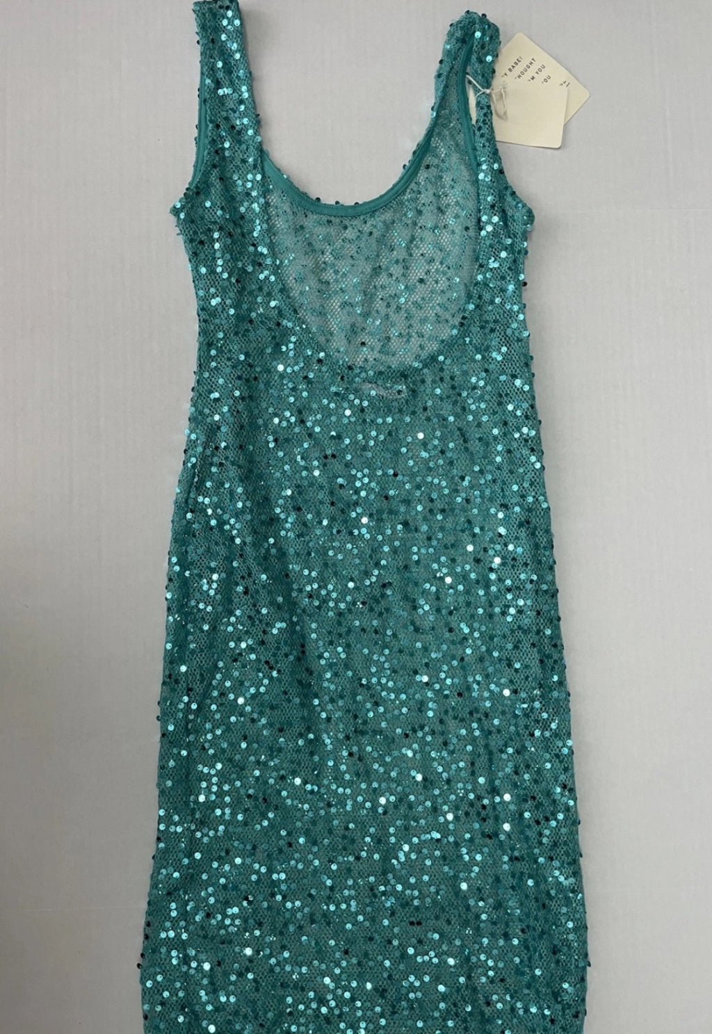 Peppermayo Dresses/Rompers Extra Small Teal Sequin and mesh