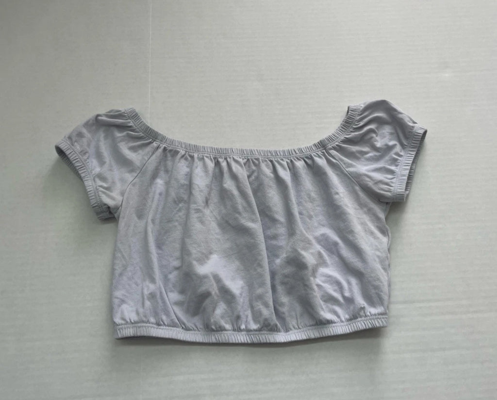 Hollister Top Extra Small Blue Gray Cotton