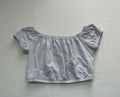Hollister Top Extra Small Blue Gray Cotton