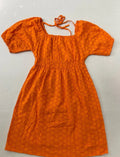 Sim & Sam Dresses/Rompers Medium Orange Eyelet Cotton, Polyester