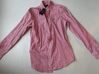 Polo Ralph Lauren Long Sleeve Button Up Top 8 Red and White Stripes Cotton