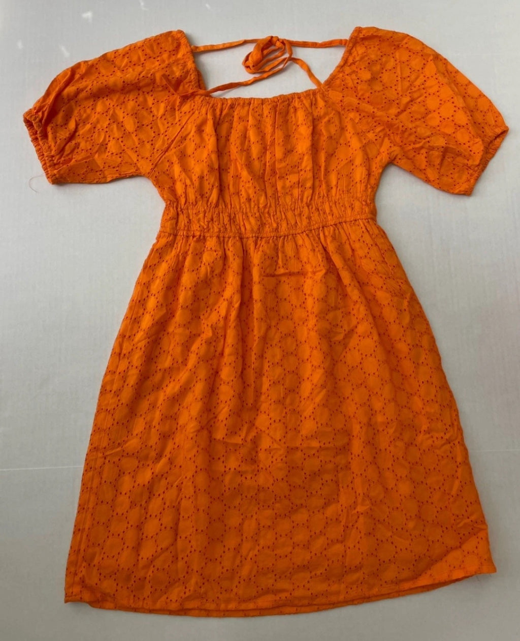 Sim & Sam Dresses/Rompers Medium Orange Eyelet Cotton, Polyester
