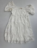 Rewind Dresses/Rompers Small White Cotton with eyelet embroidery