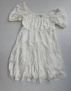 Rewind Dresses/Rompers Small White Cotton with eyelet embroidery