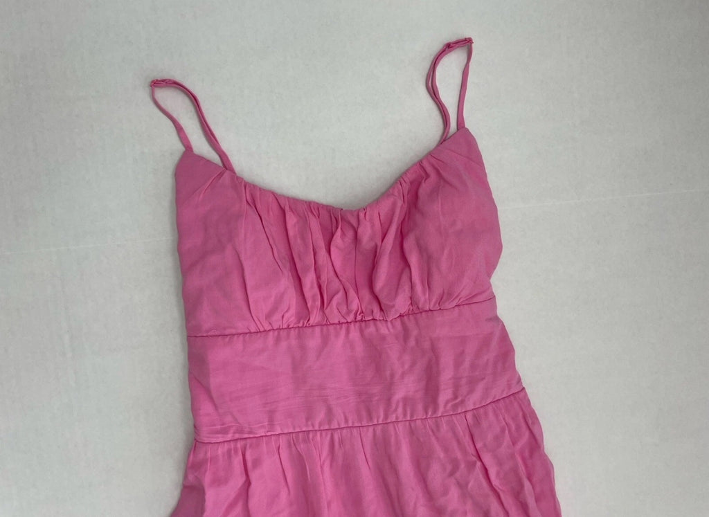 B Darlin Slip Dress 3/4 Pink Cotton