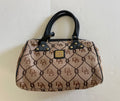 Dooney & Bourke Handbags Medium Beige and Black Fabric