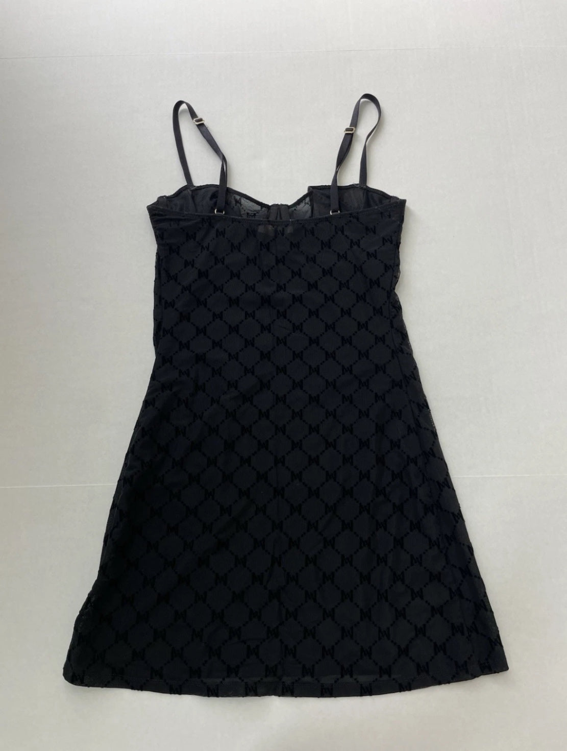 Meshki Dresses/Rompers Small Black Mesh with a printed monogram