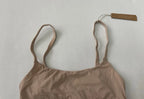 Skims Tops Extra Small Beige Nylon, Polyamide