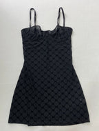 Meshki Dresses/Rompers Small Black Mesh with a printed monogram