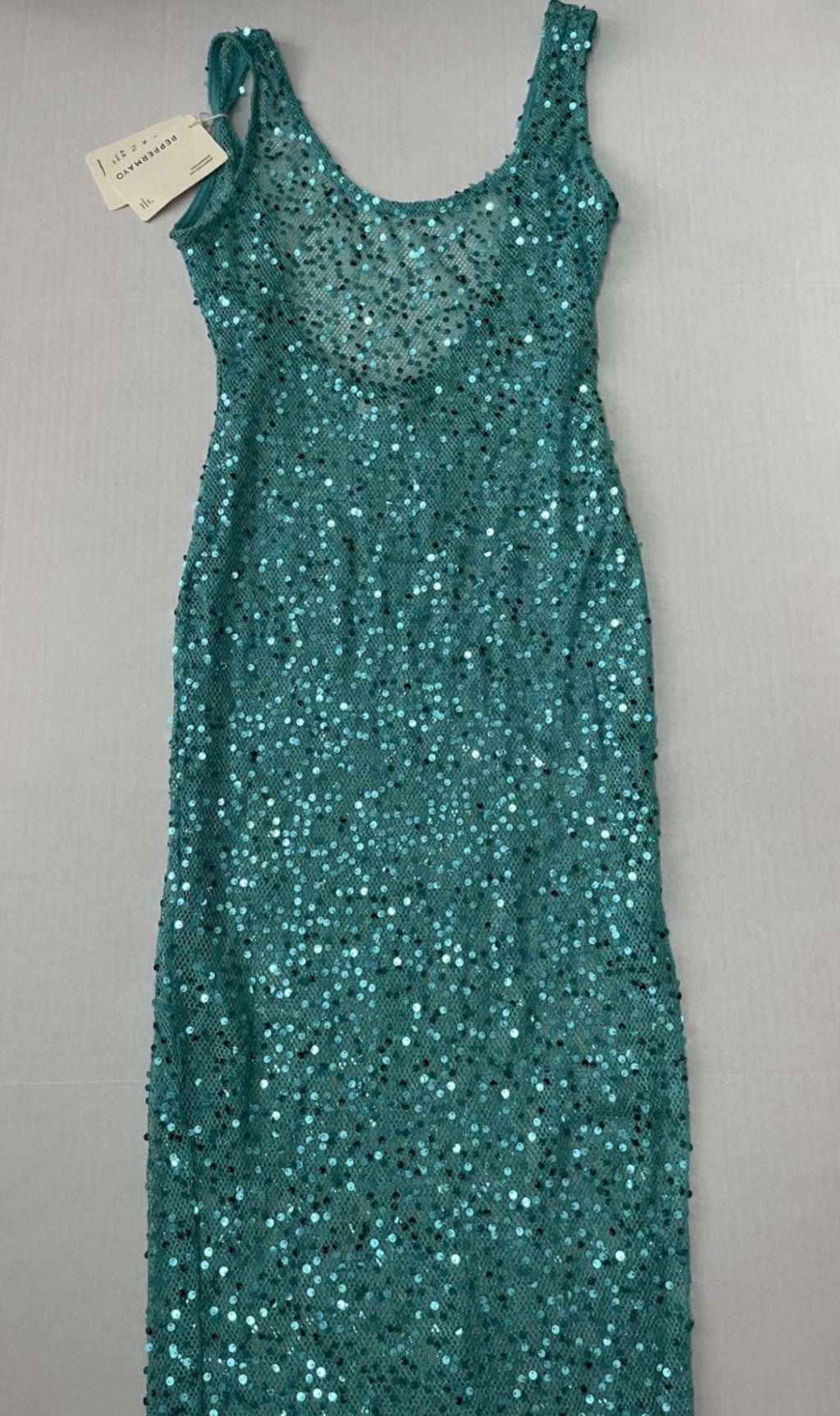 Peppermayo Dresses/Rompers Extra Small Teal Sequin and mesh