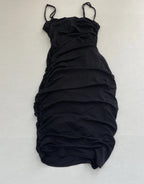 Express Slip Dress Extra Small Black Polyester/Spandex