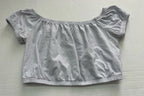 Hollister Top Extra Small Blue Gray Cotton