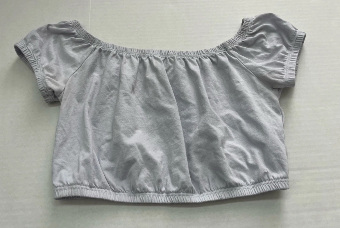 Hollister Top Extra Small Blue Gray Cotton