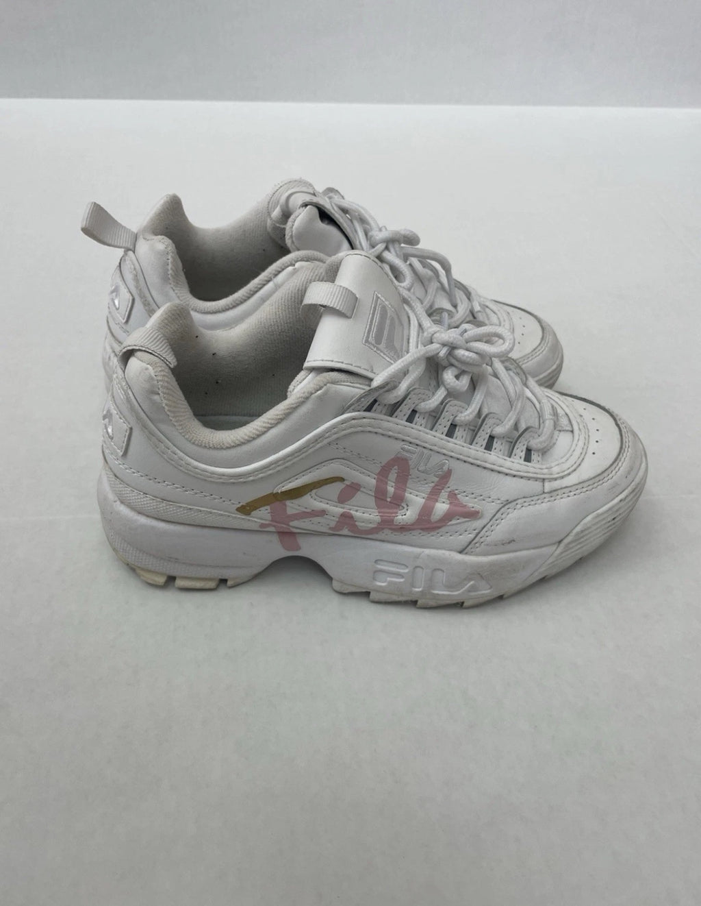 FILA Disrupter Shoes 7 White Leather and synthetic