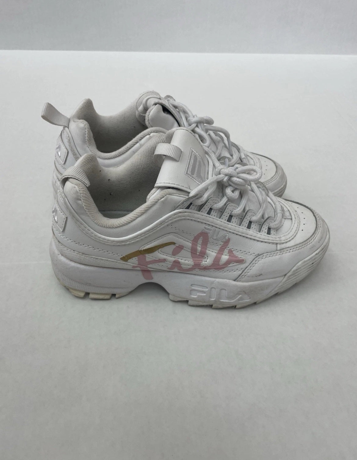 FILA Disrupter Shoes 7 White Leather and synthetic