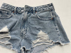PACSUN 26 High Rise Shorts Light blue Denim