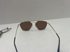 Unbranded Sunglasses Small Rose gold and brown Metal frame with plastic tips and lenses