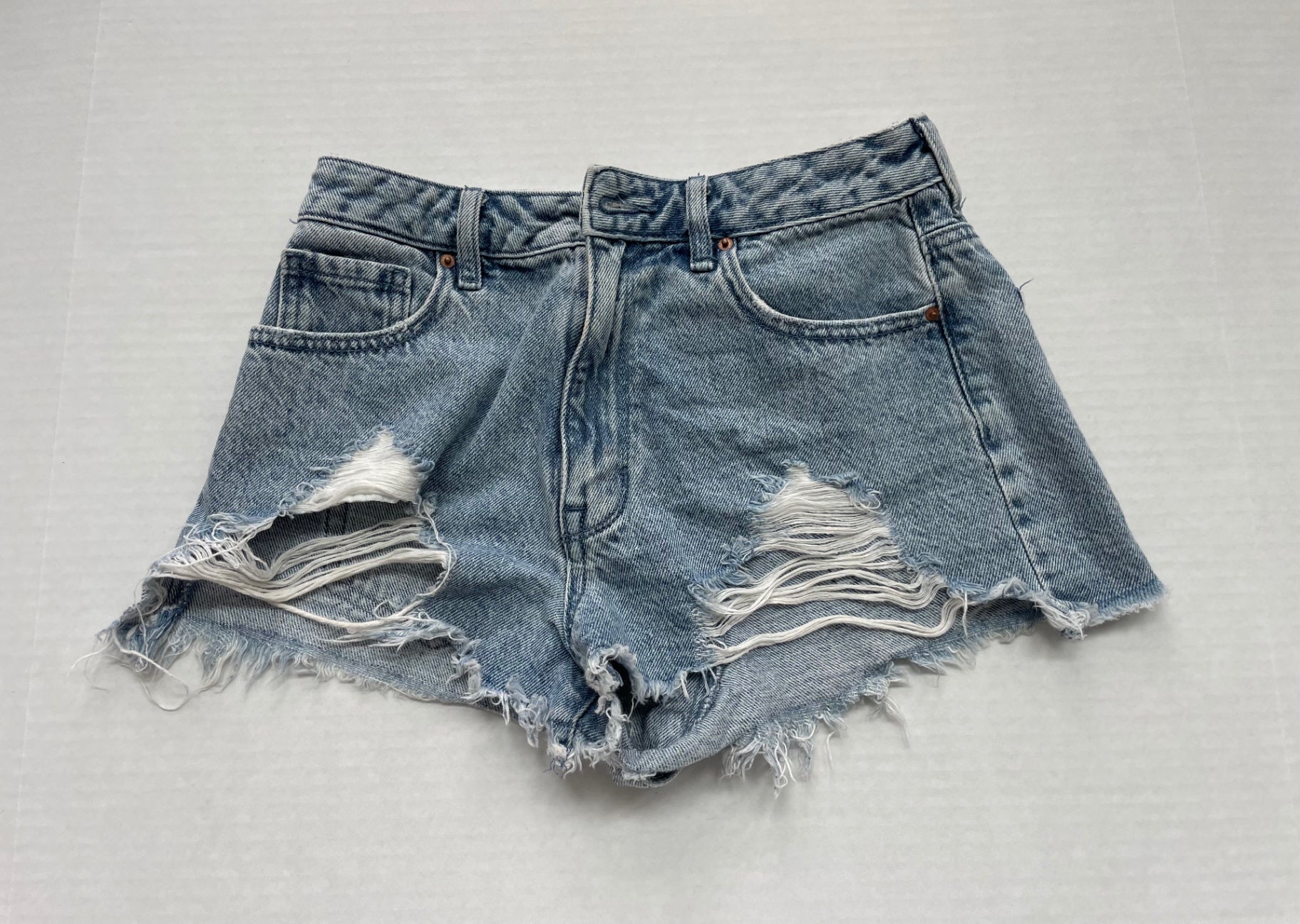 PACSUN 26 High Rise Shorts Light blue Denim