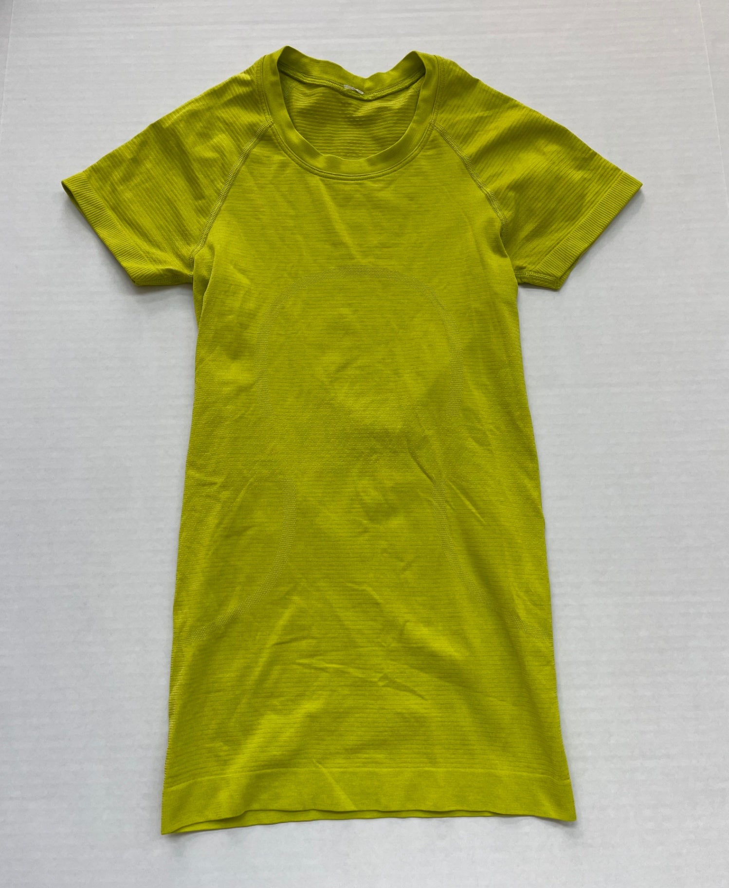 Lululemon Tops 0-2 Yellow Technical fabric with mesh panels and moisture-wicking properties
