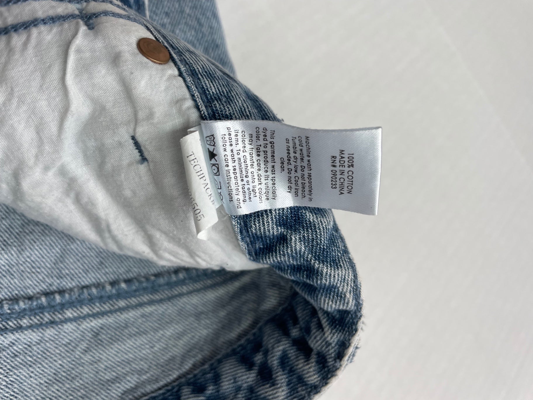PACSUN 26 High Rise Shorts Light blue Denim