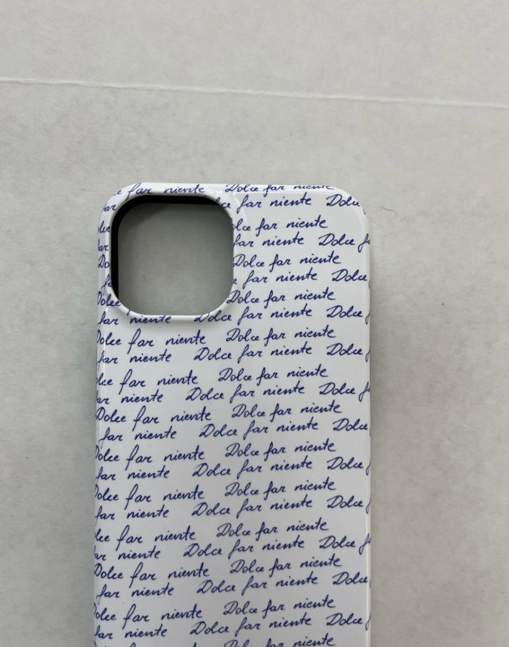 Clementina Accessories iPhone 14 White and Blue Plastic