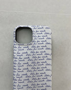Clementina Accessories iPhone 14 White and Blue Plastic