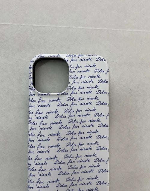 Clementina Accessories iPhone 14 White and Blue Plastic