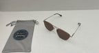 Unbranded Sunglasses Small Rose gold and brown Metal frame with plastic tips and lenses