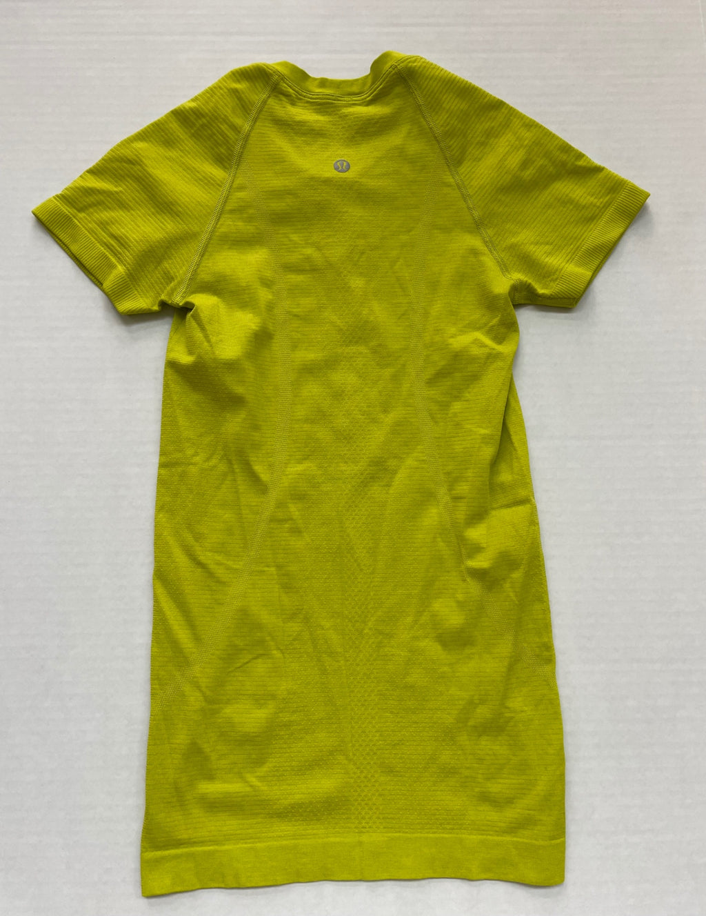 Lululemon Tops 0-2 Yellow Technical fabric with mesh panels and moisture-wicking properties