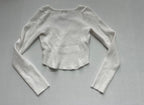 LA HEARTS Tops Extra Extra Small Cream/Off-white Polyester, Viscose, Cotton blend (knit fabric)
