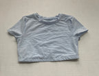 Aerie Tops Extra Small Light Blue Polyester (Recycled Nylon, Elastane, Nylon) with Lace and Mesh