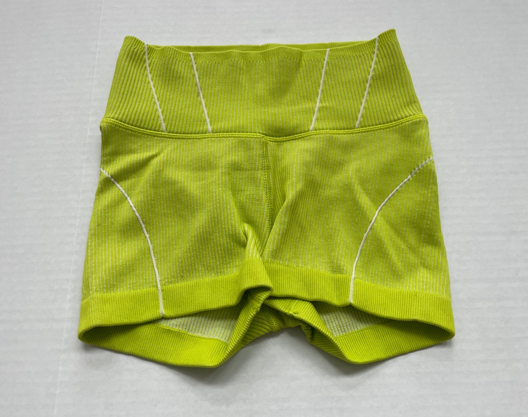Aerie Shorts Extra Small Lime Green Corduroy and Elastic, Polyester
