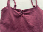 PINK Tops Extra Small Maroon Cotton/Elastane