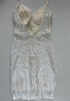 Windsor Dresses/Rompers Extra Small White Polyester and Sequin