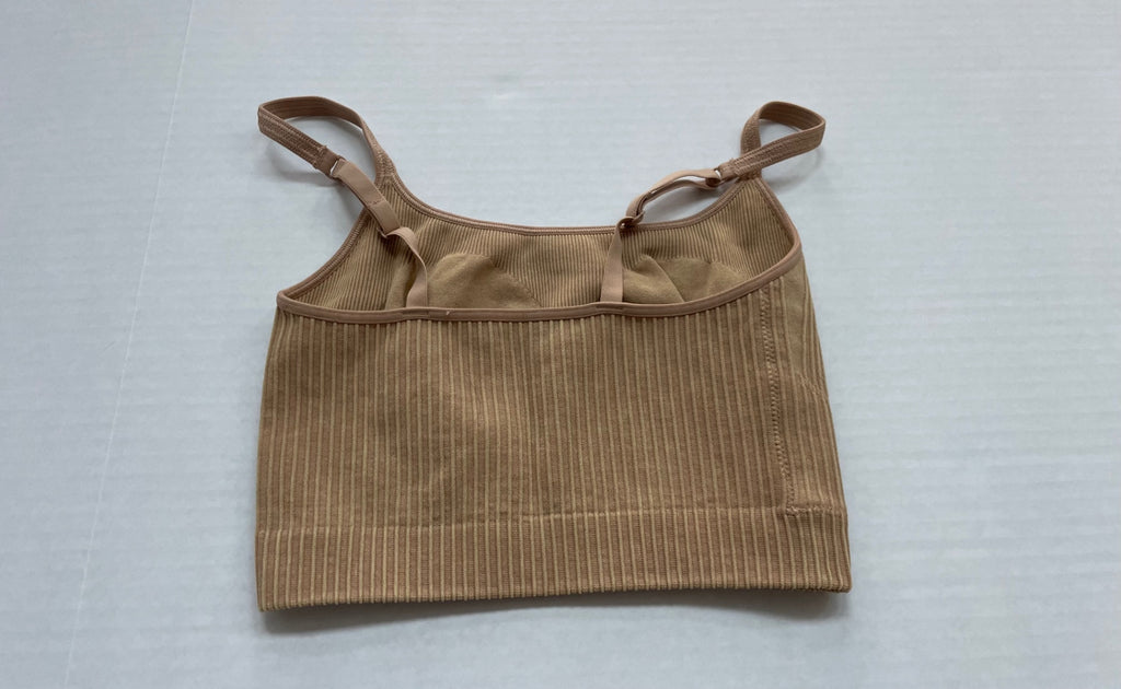 Aerie Tops Extra Extra Small Beige Knit fabric blend/Polyester