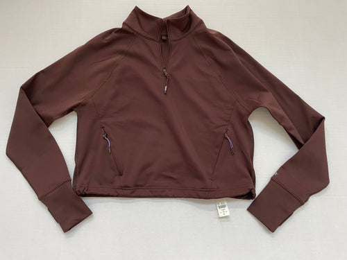 Aerie OFFLINE by Aerie Sweatshirts/Hoodies Extra Small Brown Recycled Polyester, Elastane, Nylon