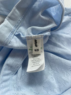 Aerie Tops Extra Small Light Blue Polyester (Recycled Nylon, Elastane, Nylon) with Lace and Mesh