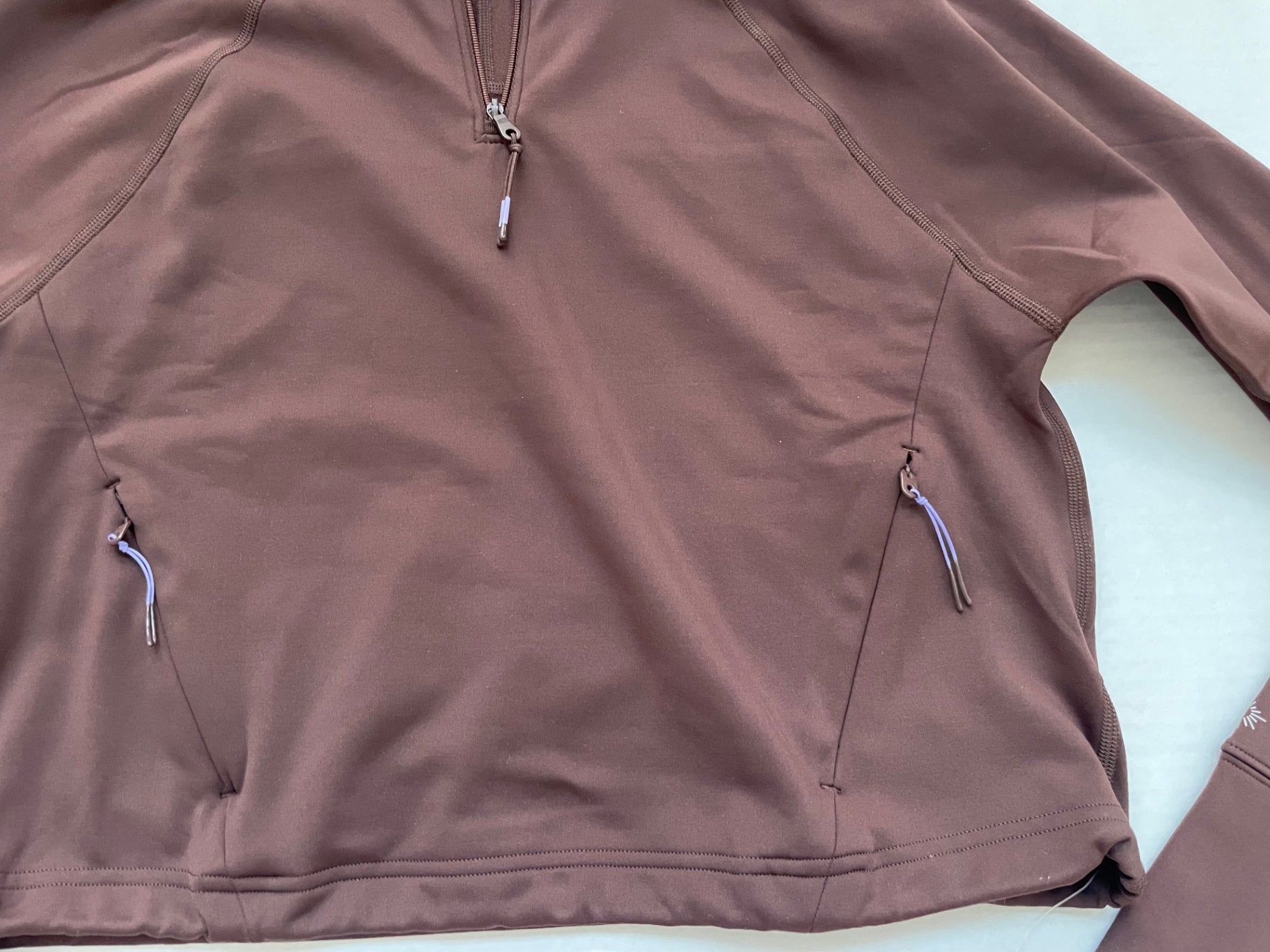 Aerie OFFLINE by Aerie Sweatshirts/Hoodies Extra Small Brown Recycled Polyester, Elastane, Nylon