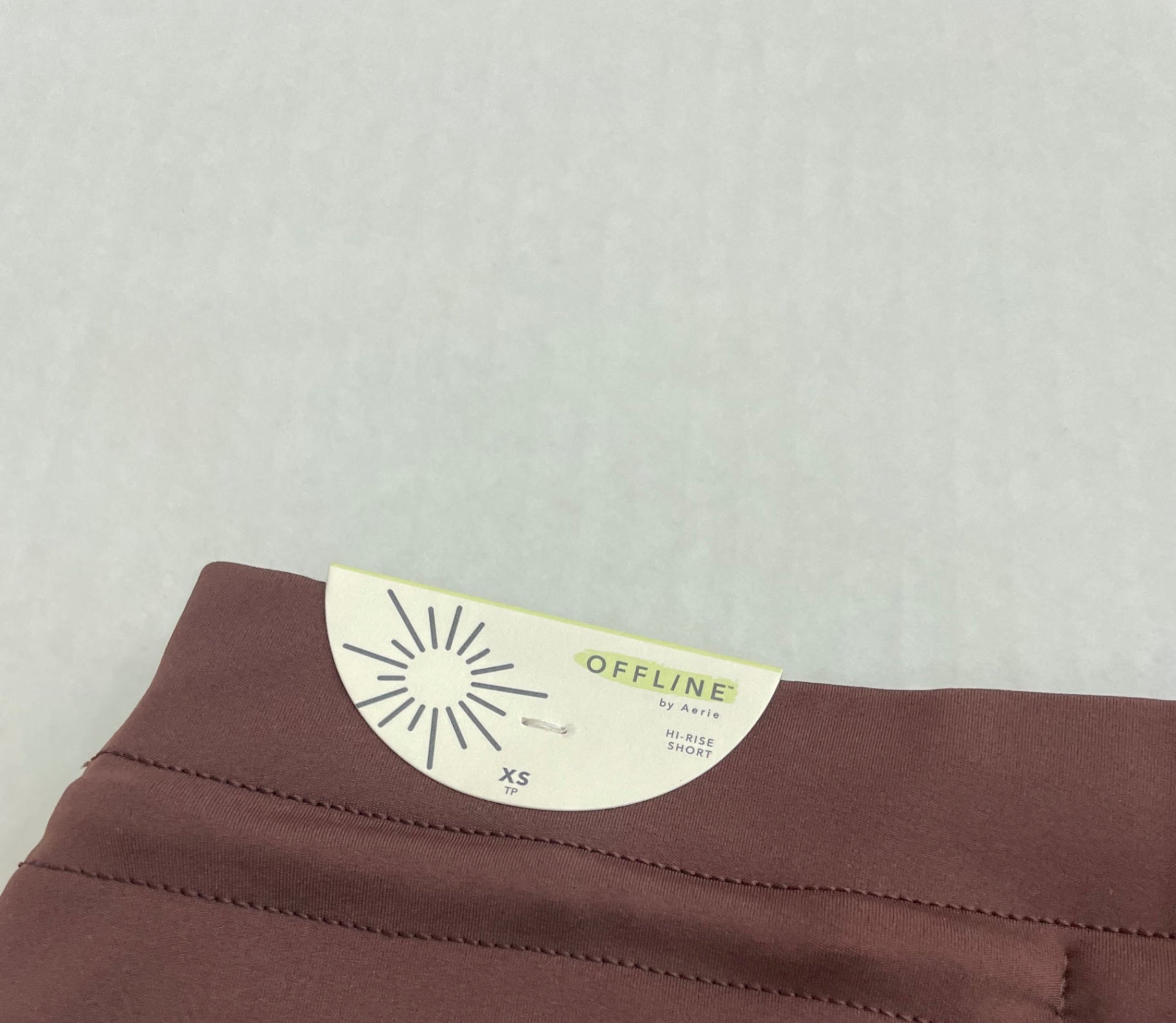 Offline by Aerie Leggings Extra Small Brown Ribbed knit fabric/viscose/polyester