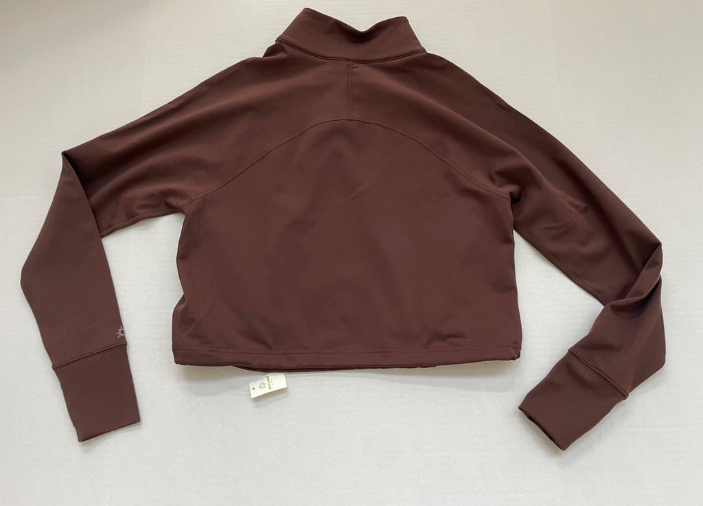Aerie OFFLINE by Aerie Sweatshirts/Hoodies Extra Small Brown Recycled Polyester, Elastane, Nylon