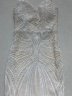 Windsor Dresses/Rompers Extra Small White Polyester and Sequin