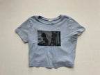 Garage Tops Small Light blue Cotton and spandex blend
