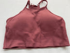 LASLULU Tops Small Red Ribbed fabric