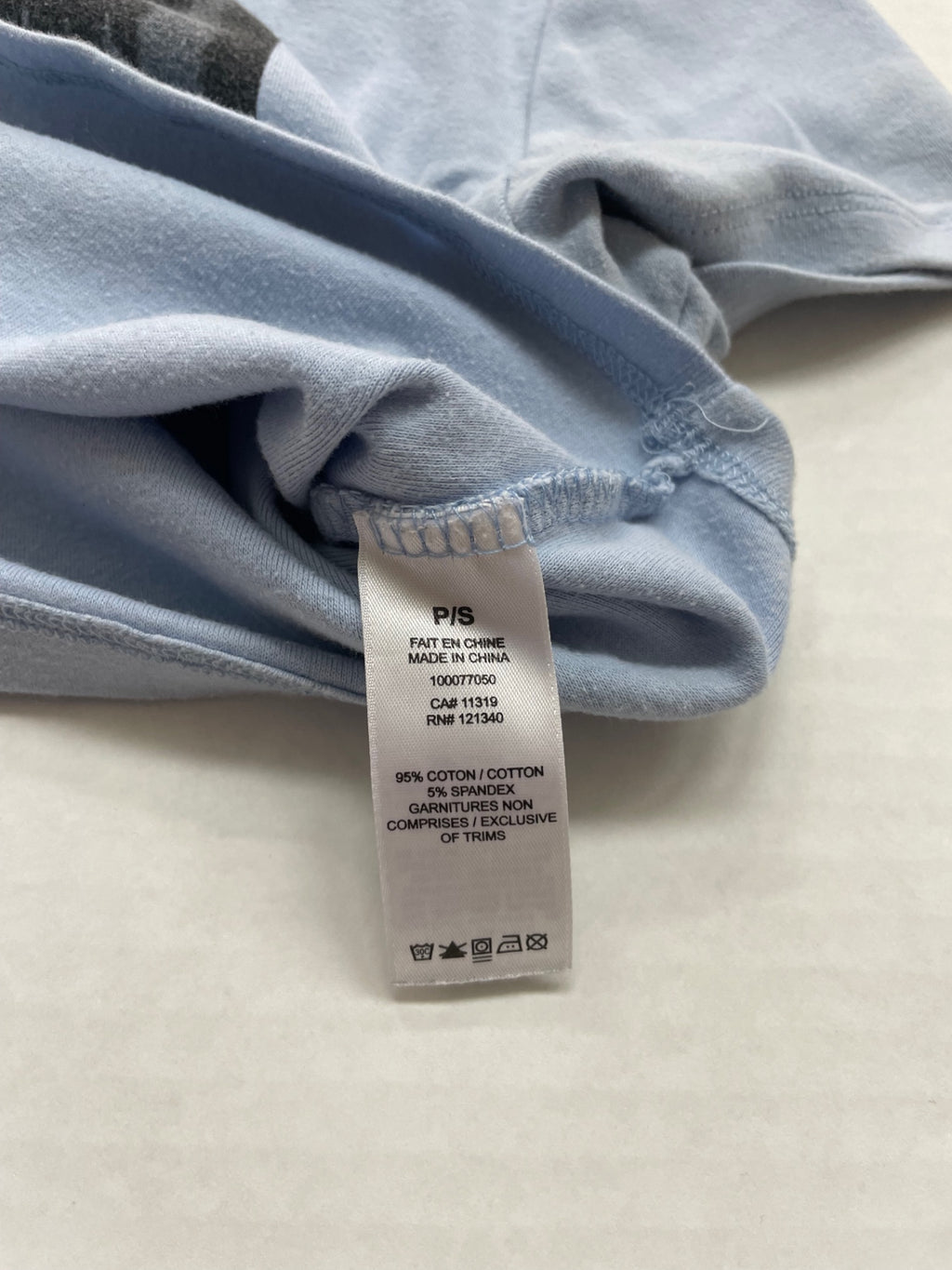 Garage Tops Small Light blue Cotton and spandex blend
