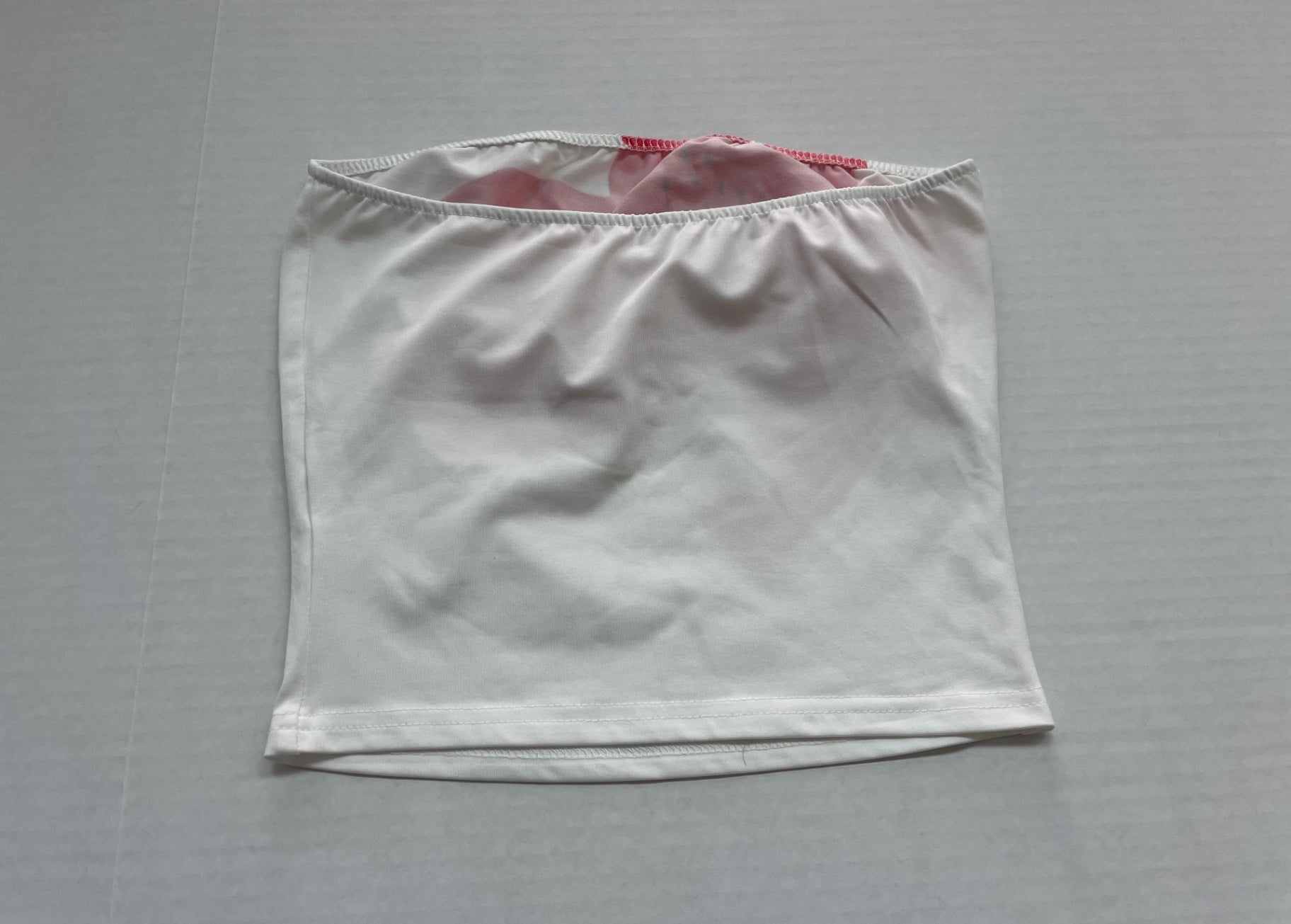 Unknown Tops Extra Small White and Red, Pink Cotton/Polyester/Nylon blend
