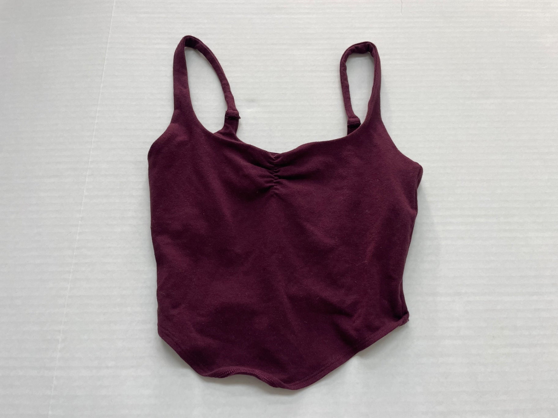 PINK Tops Extra Small Maroon Cotton/Elastane