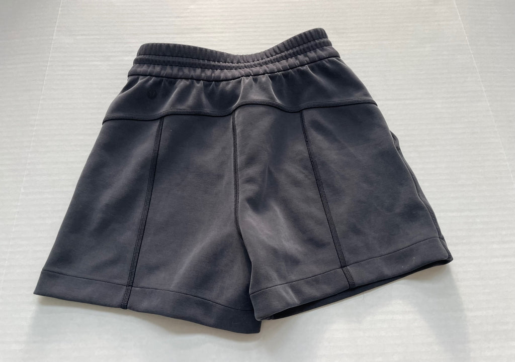 Lululemon Shorts 0 Dark Gray Recycled Polyester, Elastanne, Lenzing Modal