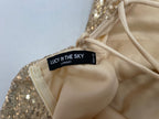 Lucy in the Sky Dresses/Rompers Extra Small Gold Sequin, Polyester, Tulle